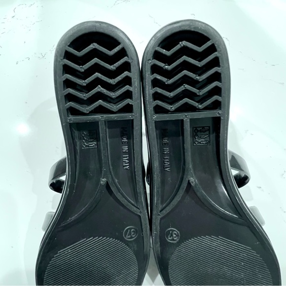 MARC JACOBS | Rubber Gladiator Jelly Sandals in Black | Size 7 | IT 37 - Picture 11 of 15